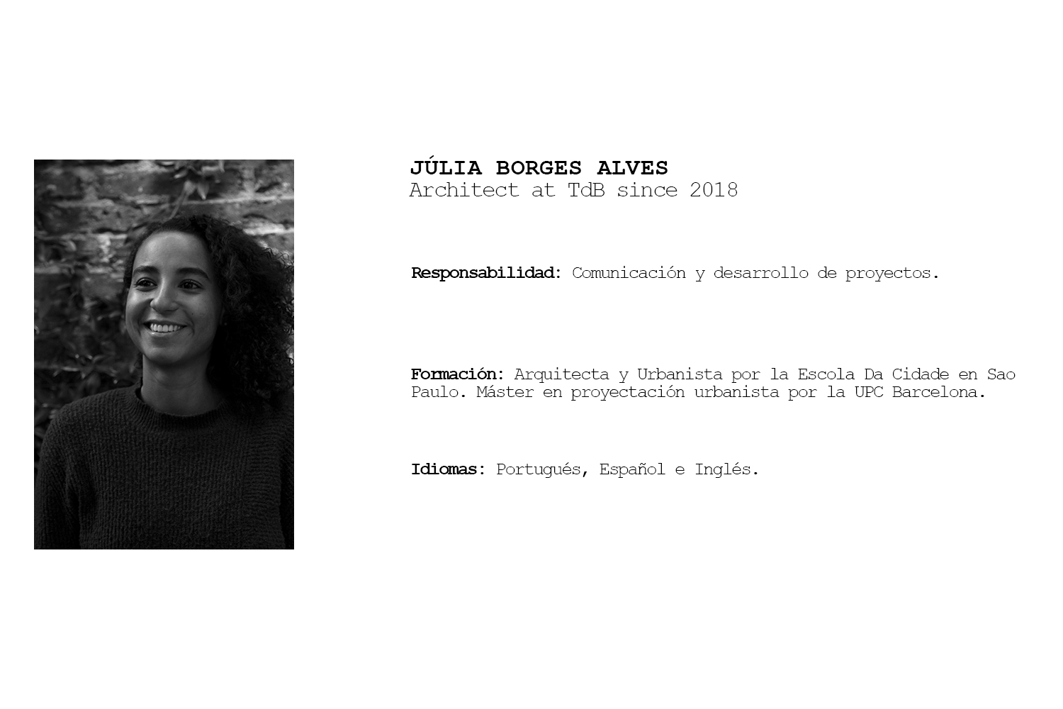 TdB Arquitectura Júlia Borges Alves